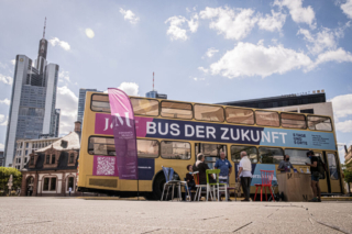 Bus der Zukunft, Tour, FFM, Austausch, Vernetzung, Jüdisches Museum