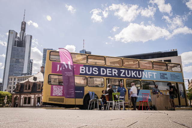 Bus der Zukunft, Tour, FFM, Austausch, Vernetzung, Jüdisches Museum